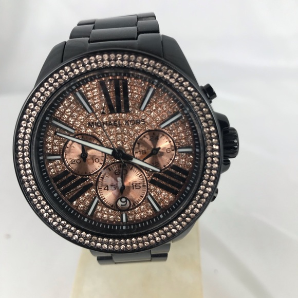 Everest Chrgrph Rose Dial Black Ion-plated - Picture 3 of 7